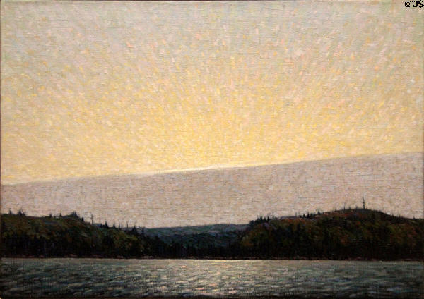 Morning Cloud in winter painting (1913-4) by Tom Thomson at Art Gallery of Ontario. Toronto, ON.