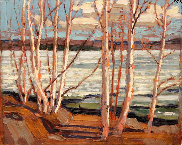 Early Spring painting (1917) by Tom Thomson at Art Gallery of Ontario. Toronto, ON.