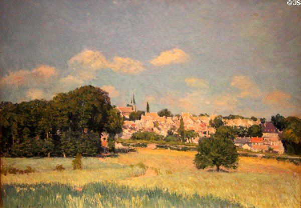 View of Marly-le-Roi: Sunlight painting (1876) by Alfred Sisley at Art Gallery of Ontario. Toronto, ON.