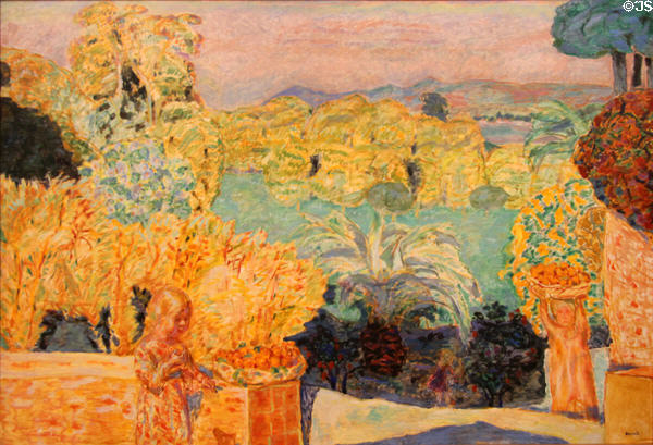 Landscape in South of France & Two Children painting (c1916-8) by Pierre Bonnard at Art Gallery of Ontario. Toronto, ON.