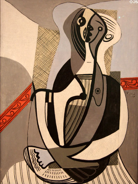 Seated Woman painting (1928) by Pablo Picasso at Art Gallery of Ontario. Toronto, ON.