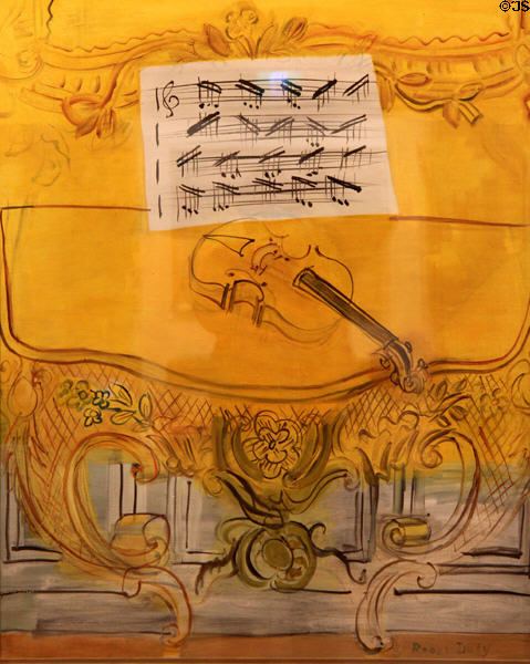 Yellow Violin painting (1949) by Raoul Dufy at Art Gallery of Ontario. Toronto, ON.