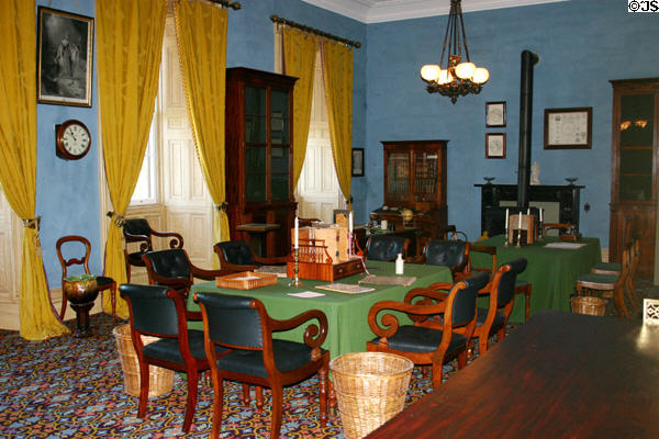 Heritage Provincial Library in Province House. Charlottetown, PE.