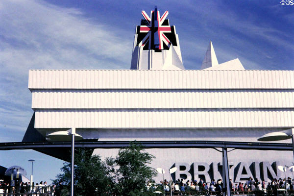 British Pavilion at Expo 67. Montreal, QC. Architect: Basil Spence.