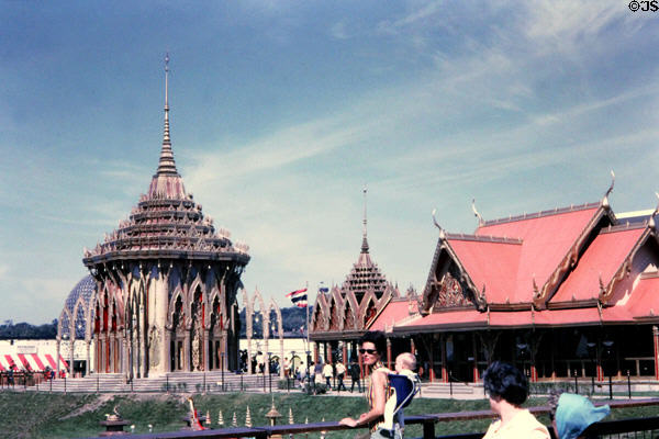Thailand pavilion replica of Buddhist shrine at Expo 67. Montreal, QC.