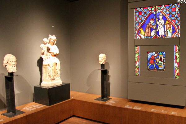 Gallery of Medieval art at Montreal Museum of Fine Arts. Montreal, QC.