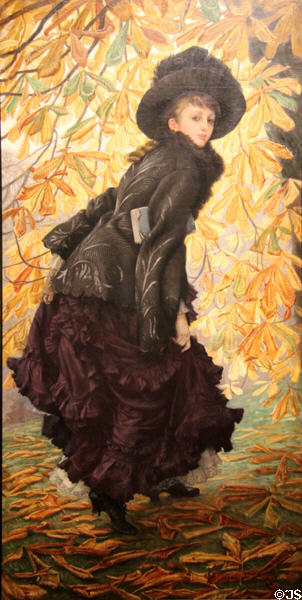 October painting (1877) by James Tissot at Montreal Museum of Fine Arts. Montreal, QC.