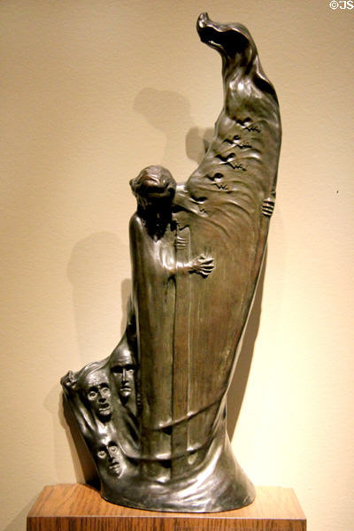 Richard Wagner bronze sculpture by Boleslas Biegas at Montreal Museum of Fine Arts. Montreal, QC.