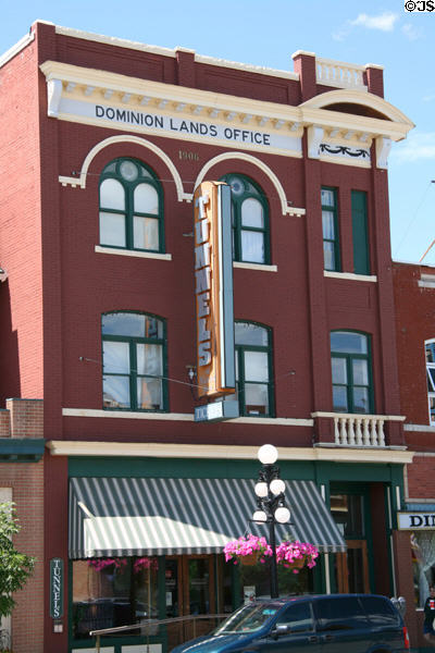 Dominion Lands Office (1906) (18 Main St.) now Tunnels of Moose Jaw Museum about Prohibition gangsters. Moose Jaw, SK.