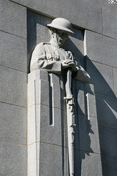 Detail of Regina War Memorial. Regina, SK.