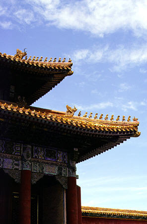 Roofline of Forbidden City, Beijing. China.