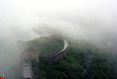 Great Wall of China at Mutianyu. China.