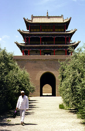 Inside Jiayuguan Fort. China.