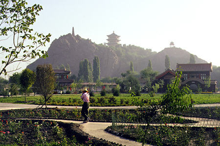 Red Hill in Urumqi (Urumchi). China.