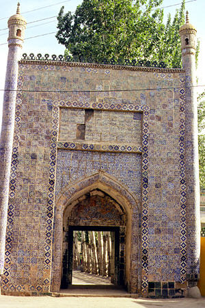 Entrance to muslim Abakh Hoja Tomb in Kashgar. China.