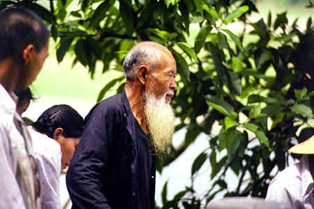 Bearded old man in Kweilin. China.