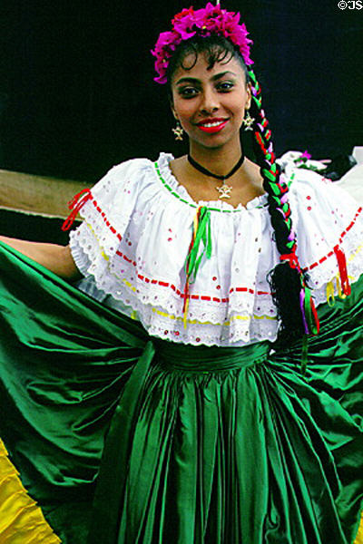 Dancer posing in San José. Costa Rica.
