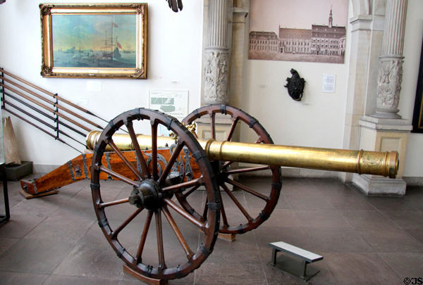 "Golden Cannon" (1675) from Hamburg armory at Hamburg History Museum. Hamburg, Germany.