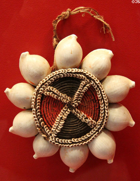 Shell breast ornament from Papua New Guinea at Five Continents Museum. Munich, Germany.