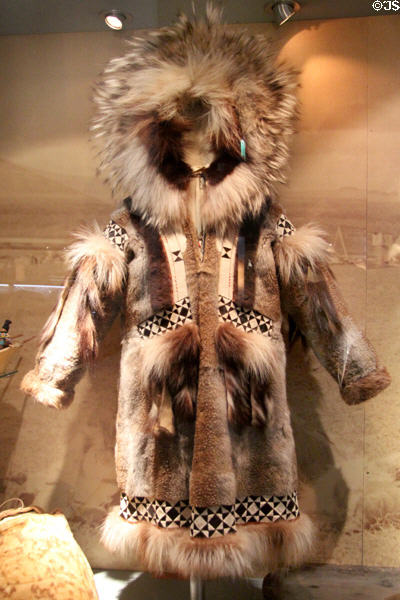 Inupiaq parka (prior 1980) by Helen Senungetuk of Alaska at Five Continents Museum. Munich, Germany.