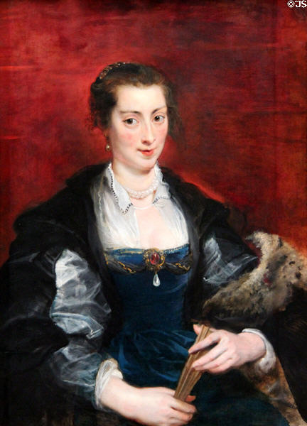 Portrait of a woman (1637) by Peter Paul Rubens at Berlin Gemaldegalerie. Berlin, Germany.