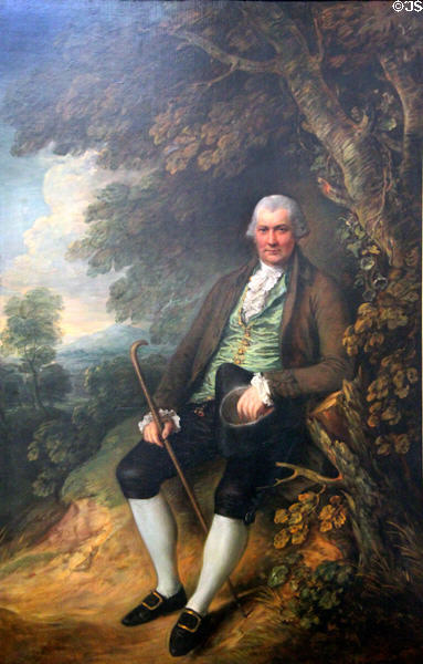 Portrait of John Wilkinson (c1775) by Thomas Gainsborough at Berlin Gemaldegalerie. Berlin, Germany.