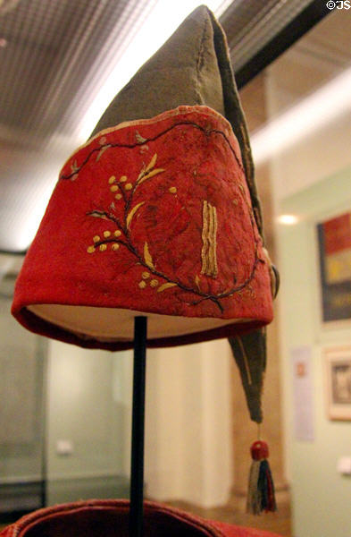 French Revolutionary Jacobine cap (c1795) at German Historical Museum. Berlin, Germany.