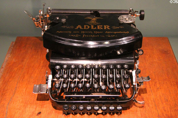 Adler model 7 typewriter (after 1901) by Adlerwerke of Frankfurt/Main at German Historical Museum. Berlin, Germany.