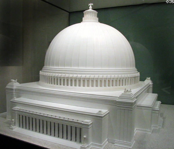 Model (1998) for Great Hall of the People (1938) after Albert Speer at German Historical Museum. Berlin, Germany.