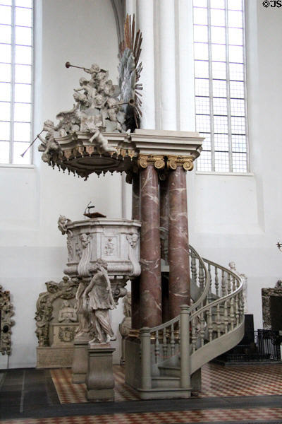 Pulpit at St Mary's Church. Berlin, Germany.