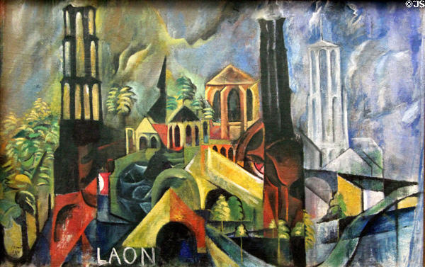 Laon painting (1916) by Max Ernst at Ludwig Museum. Köln, Germany.