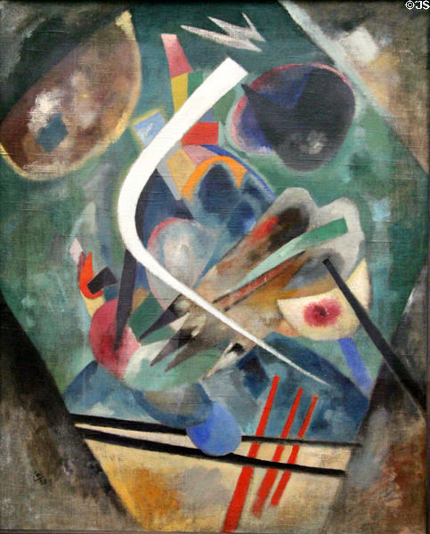The White Line painting (1920) by Wassily Kandinsky at Ludwig Museum. Köln, Germany.