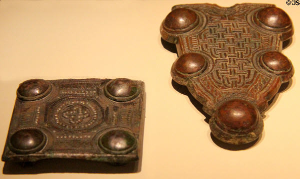 Bronze belt set (7thC) at New Aachen City Museum. Aachen, Germany.