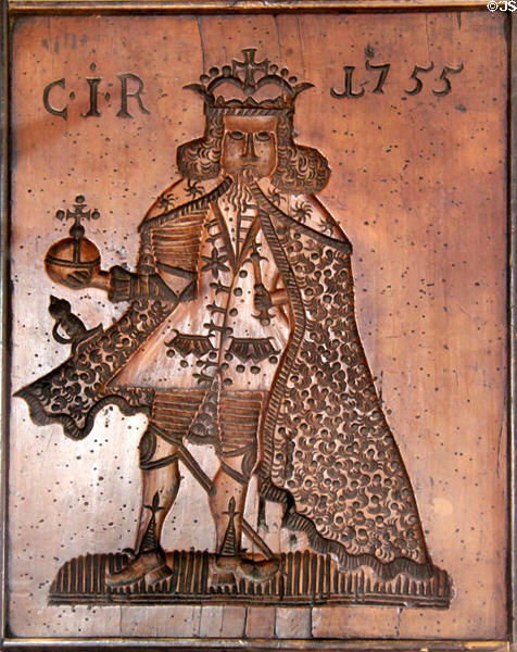 Print Mold of Charlemagne (1755) at New Aachen City Museum. Aachen, Germany.