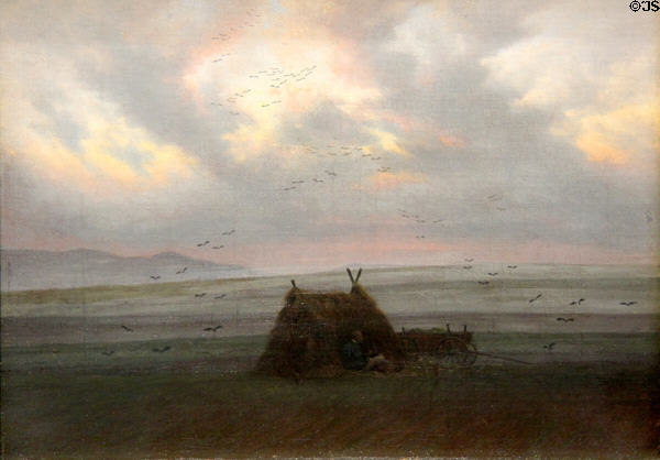 Waft of Mist painting (c1820) by Caspar David Friedrich at Hamburg Fine Arts Museum. Hamburg, Germany.