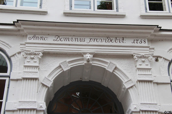 Buddenbrookhaus now museum about Thomas Mann who set Buddenbrooks novel in this building. Lübeck, Germany.