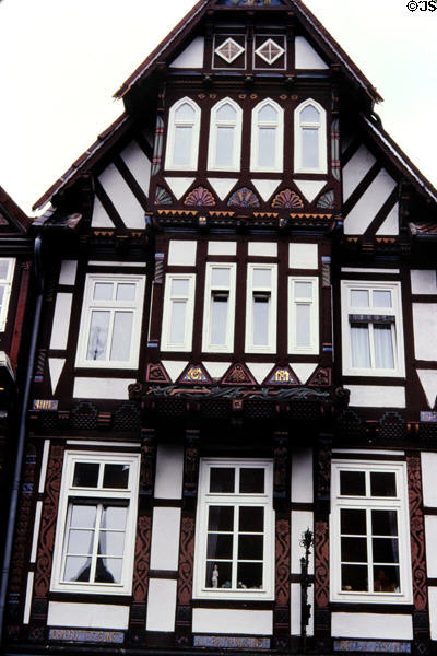 Half-timbered house with carvings (1497). Celle, Germany.