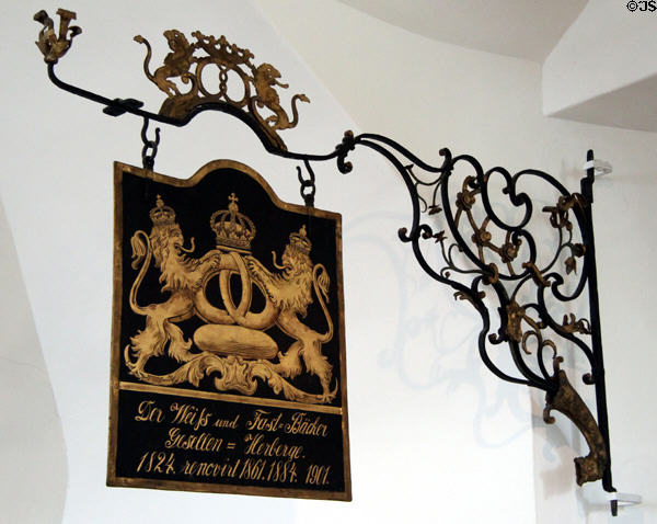 Guild sign (1901) at Schleswig Holstein State Museum. Schleswig, Germany.