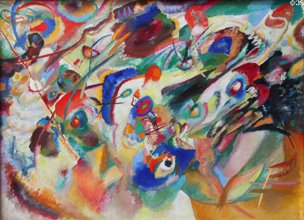 Sketch 2 for Composition VII painting (1913) by Wassily Kandinsky at Lenbachhaus. Munich, Germany.