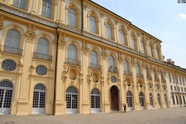 Baroque facade of New Schleißheim Palace (1704). Munich, Germany.