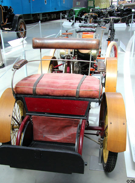 De Dion-Bouton Motor Quadricycle (1898) from France at Deutsches Museum Transport Museum. Munich, Germany.