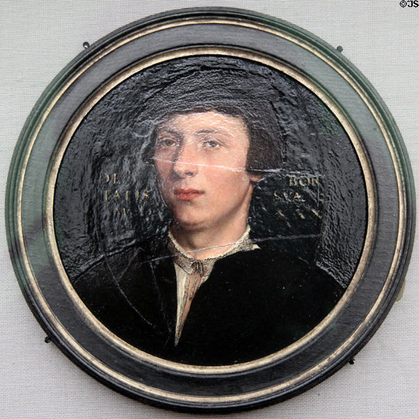 Derich Born portrait (1530) by Hans Holbein the Younger at Alte Pinakothek. Munich, Germany.
