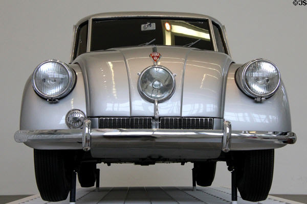 Tatra 87 (1937) by Hans Ledwinka of Czech Republic at Pinakothek der Moderne. Munich, Germany.
