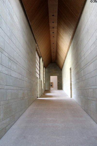 Corridor in Neue Pinakothek. Munich, Germany.