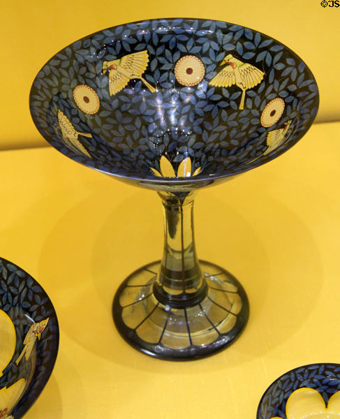Cut glass goblet (1920-5) by Steinschönau or Haida of Czech Republic at Coburg Castle. Coburg, Germany.