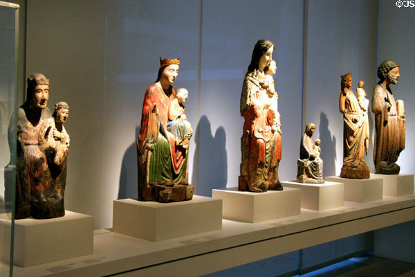 Religious wood carving gallery at Germanisches Nationalmuseum. Nuremberg, Germany.