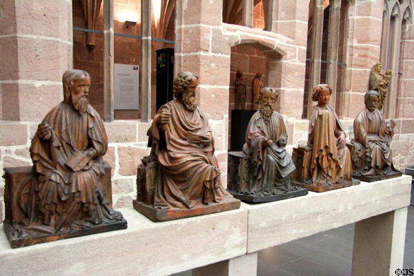 Apostle clay figures from St Jakob church of Nuremberg at Germanisches Nationalmuseum. Nuremberg, Germany.