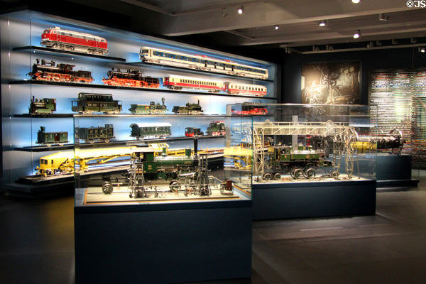 Model railroad collection at Nuremberg Transport Museum. Nuremberg, Germany.