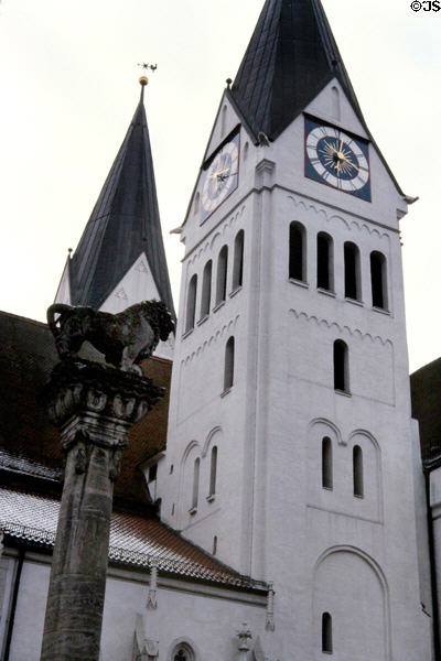 Cathedral (Dom) consists of a variety of architectural styles from Romanesque through Baroque. Eichstätt, Germany.