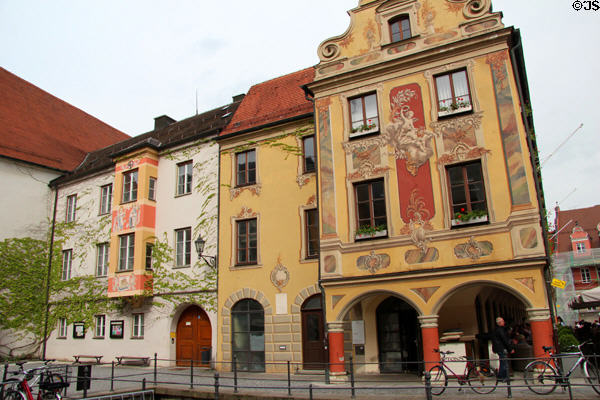 Steuerhaus (1494-5) joined with other heritage buildings (on Marktplatz). Memmingen, Germany.